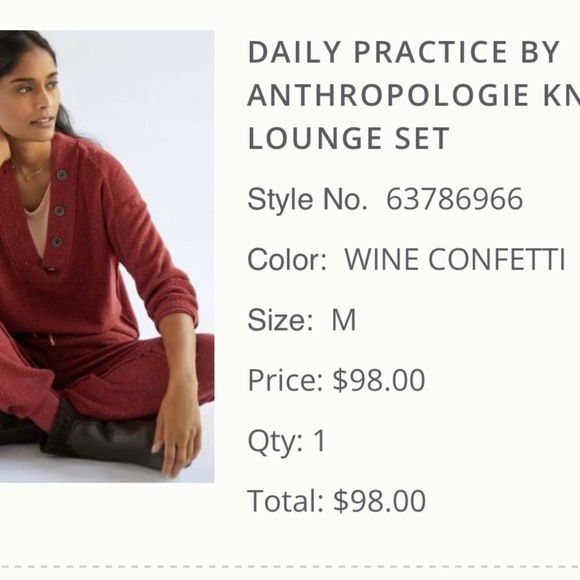 Anthropologie Lounge Set - Picture 6 of 6